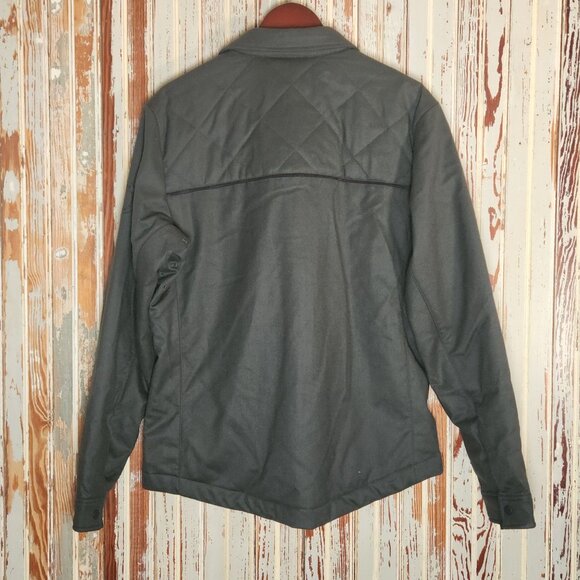 Fisher + Baker Men's Birmingham CPO Jacket Slate Wool Blend Medium - Picture 2 of 13